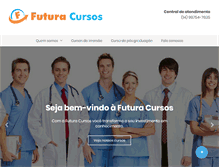 Tablet Screenshot of cursosfutura.com.br